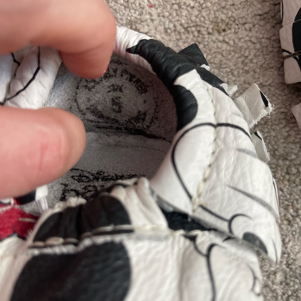 Freshly Picked Disney Mickey Mouse Kids Moccasins - Black, White, Red - Picture 3 of 3